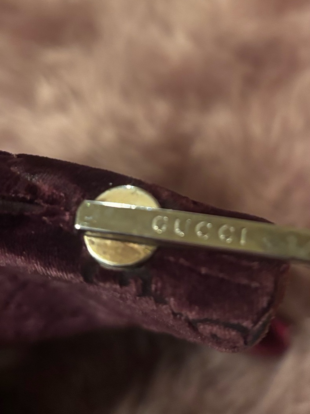 ❤️🔥FlaShSaLE❤️🔥Rare Vintage Gucci Tom Ford Velvet Bag in Deep Plum $1049 - Picture 13 of 13